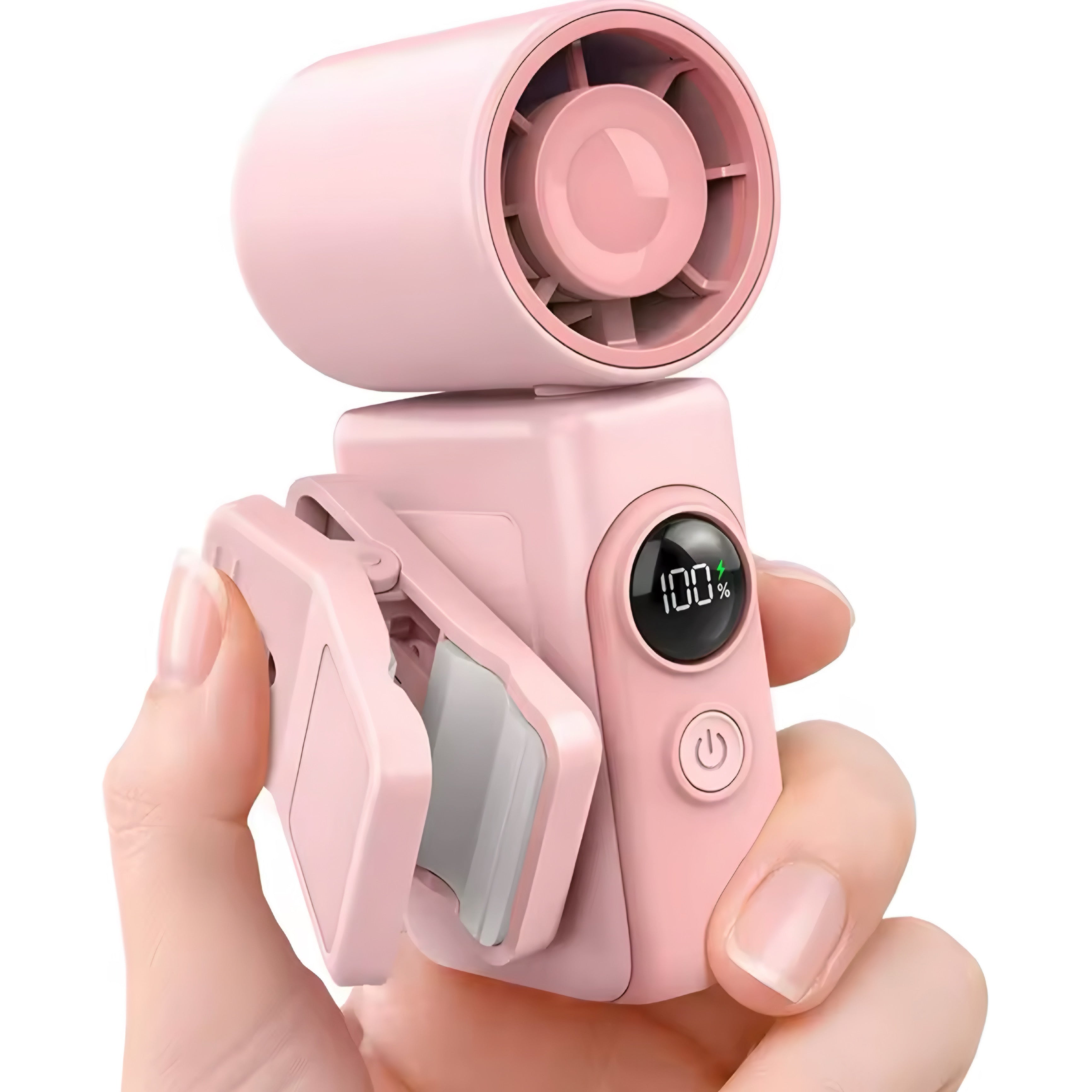 Mini Ventilateur Portable avec Clip & Écran LED