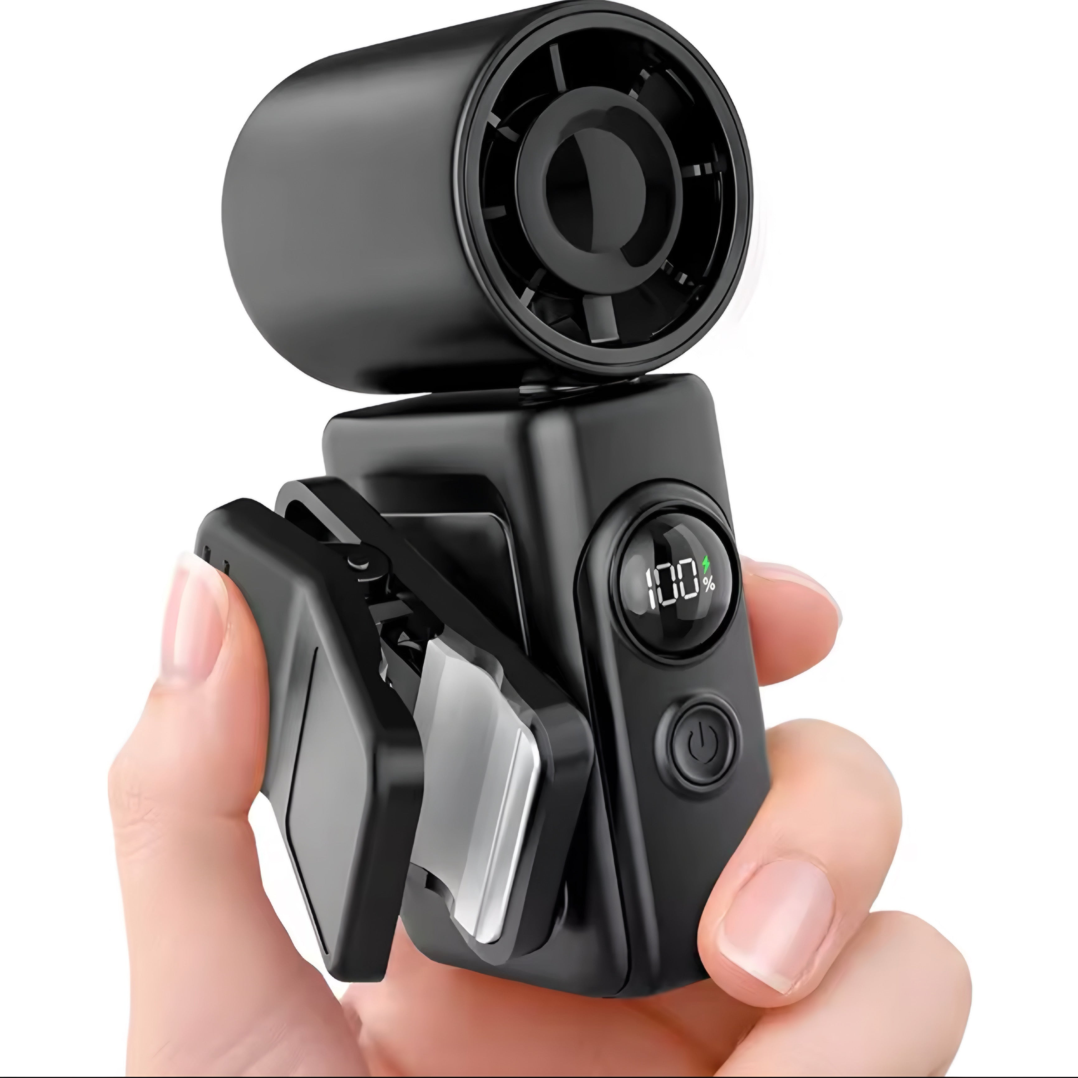Mini Ventilateur Portable avec Clip & Écran LED