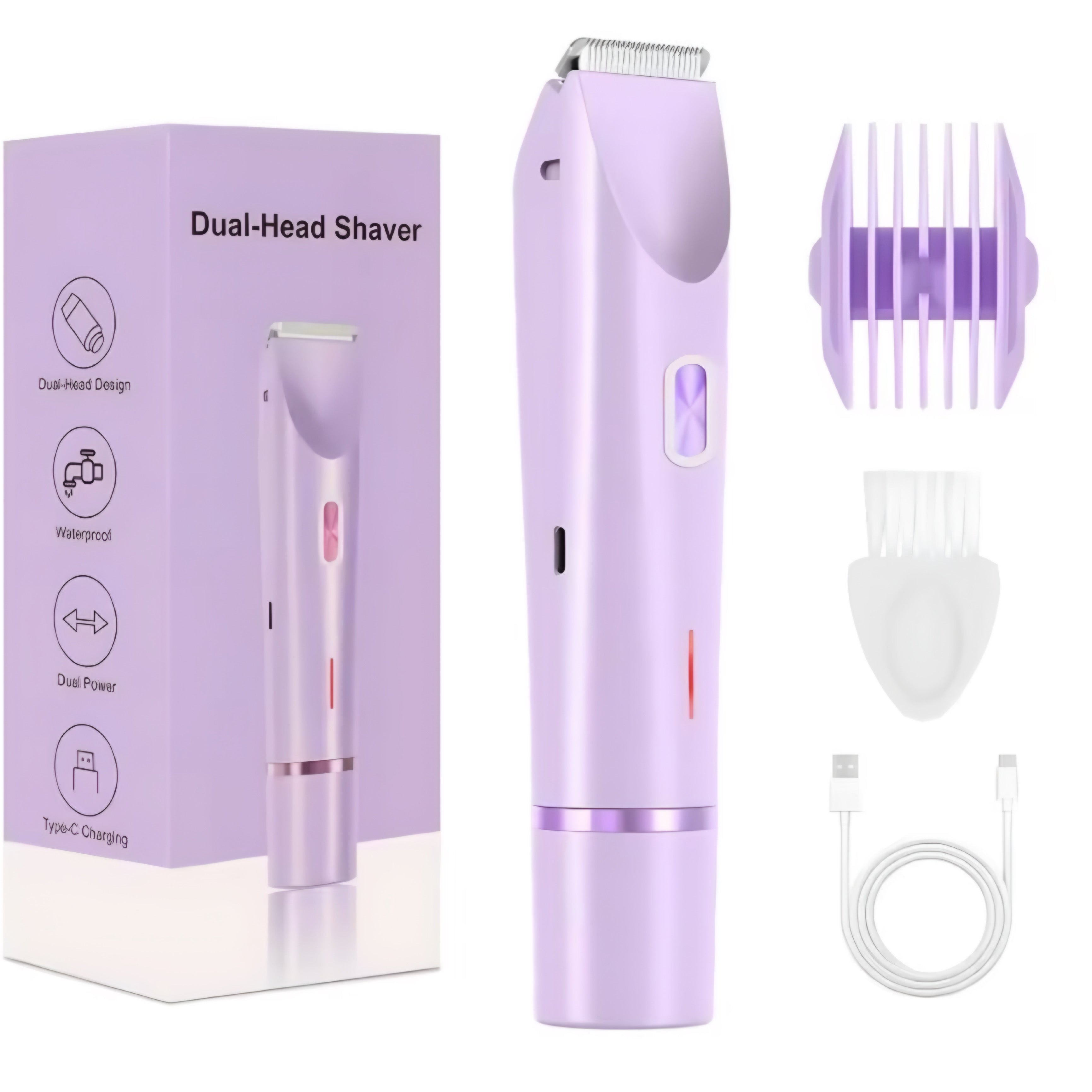 Rasoir Électrique 2-en-1 pour Femme