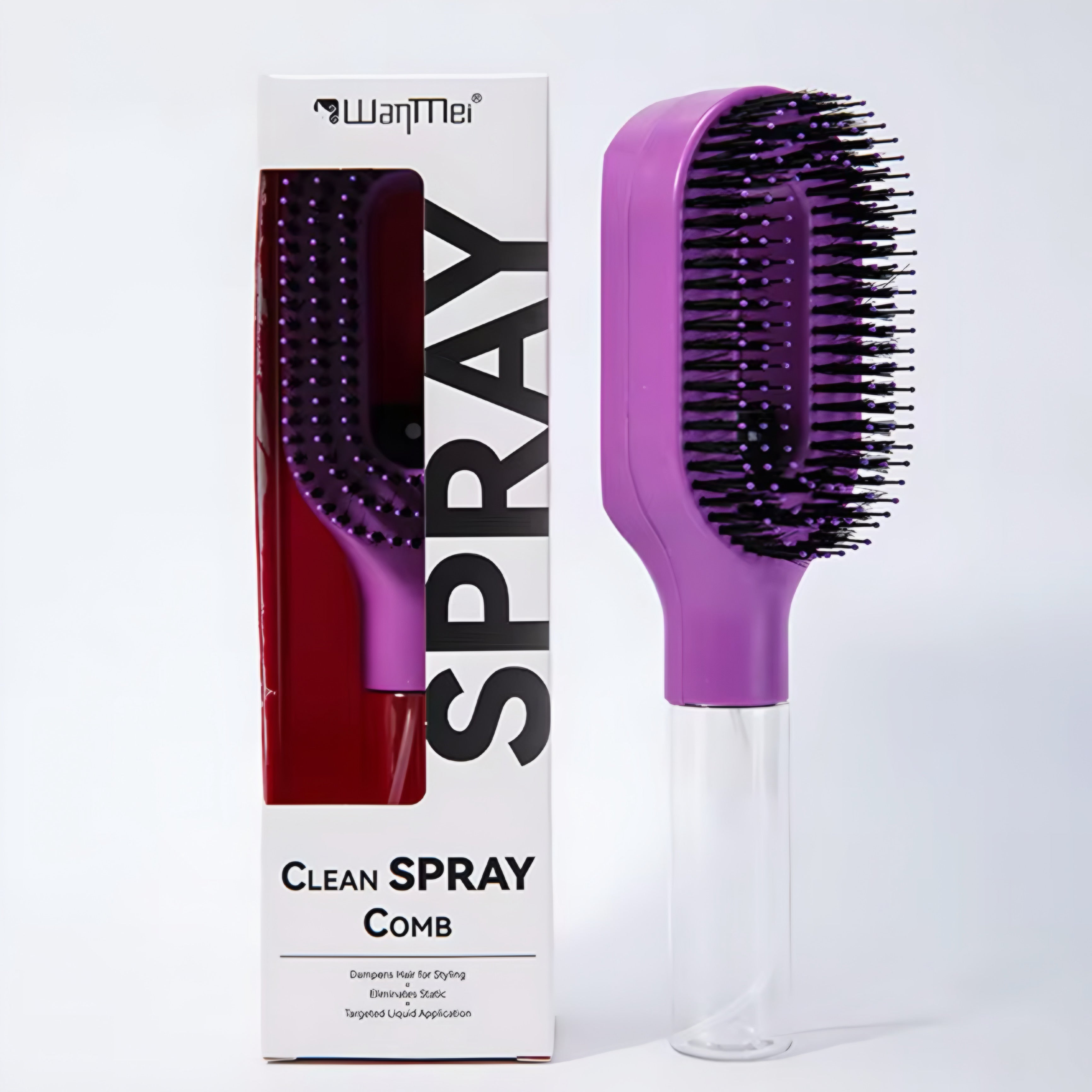Peigne Spray 2-en-1 pour Cheveux