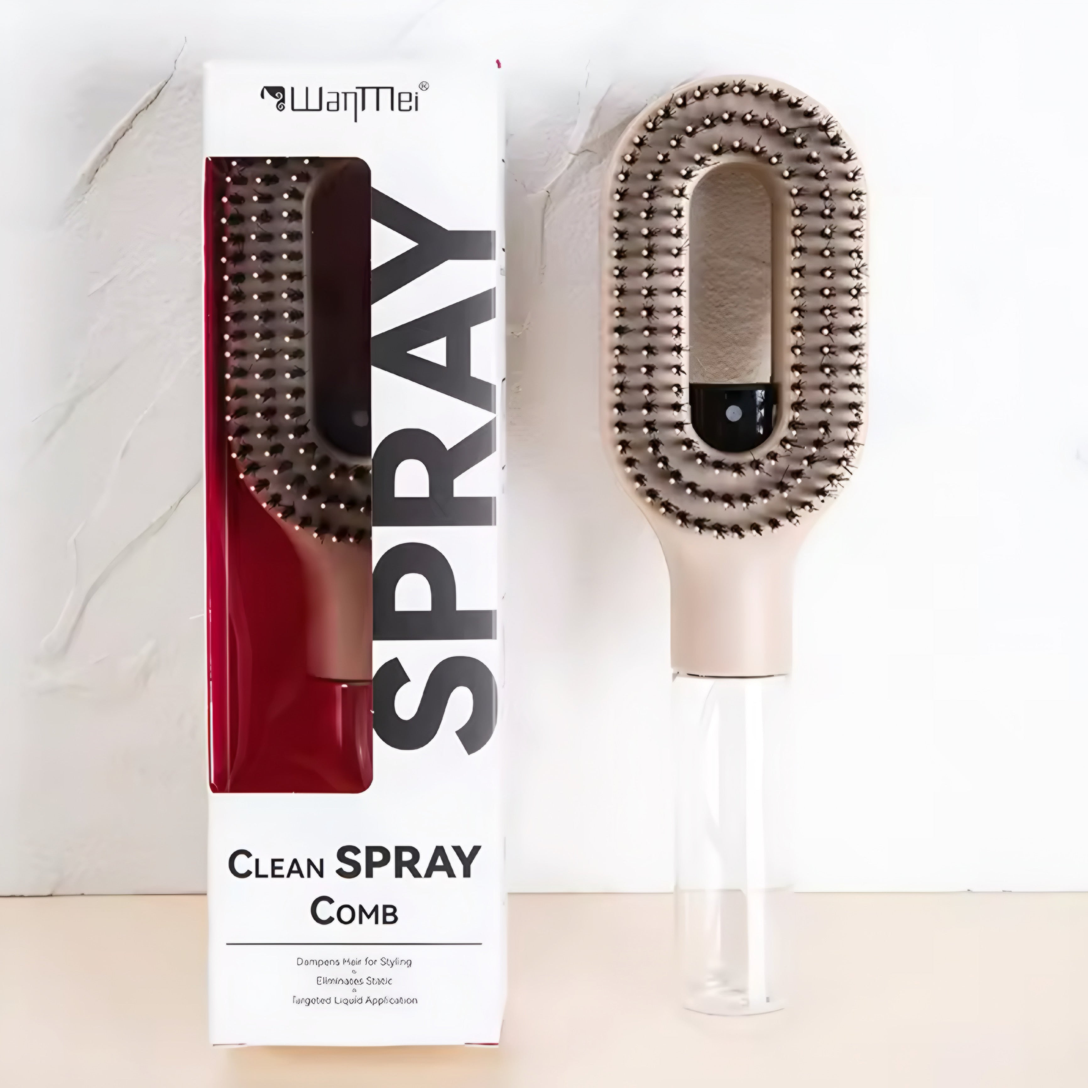 Peigne Spray 2-en-1 pour Cheveux