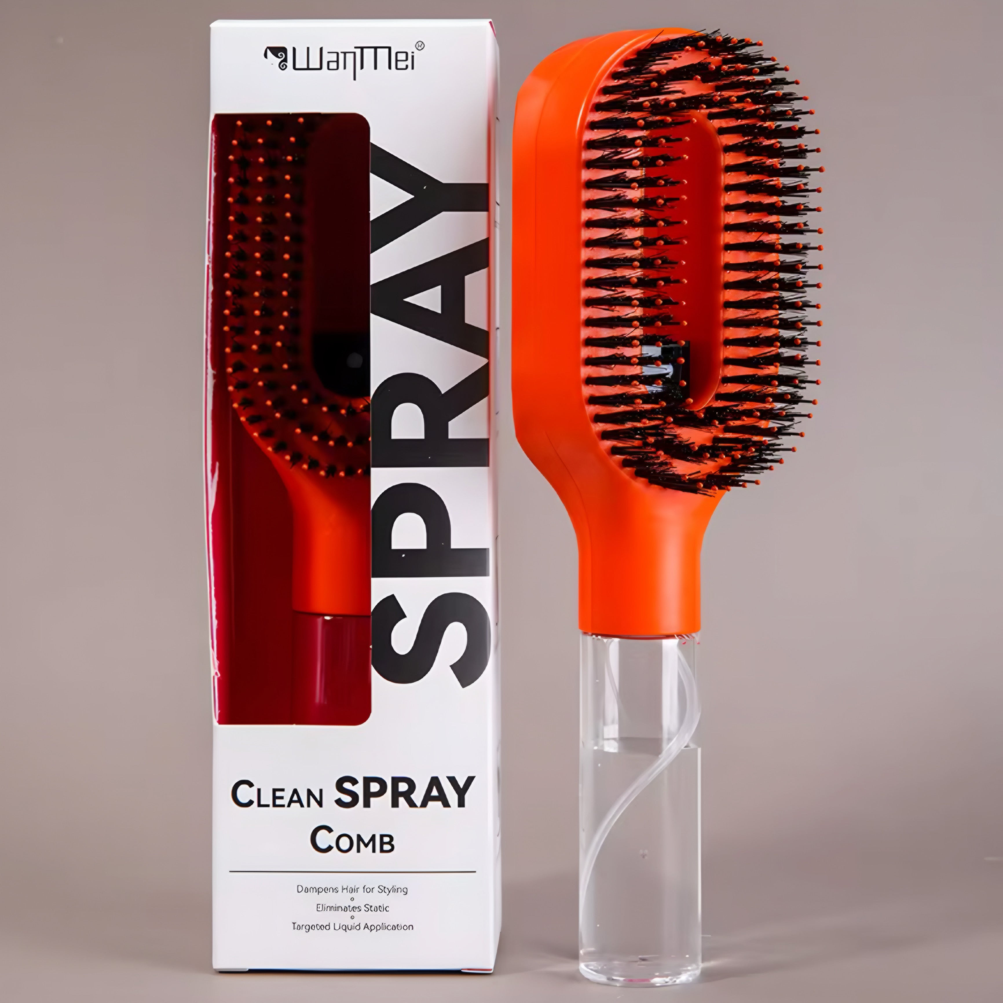 Peigne Spray 2-en-1 pour Cheveux