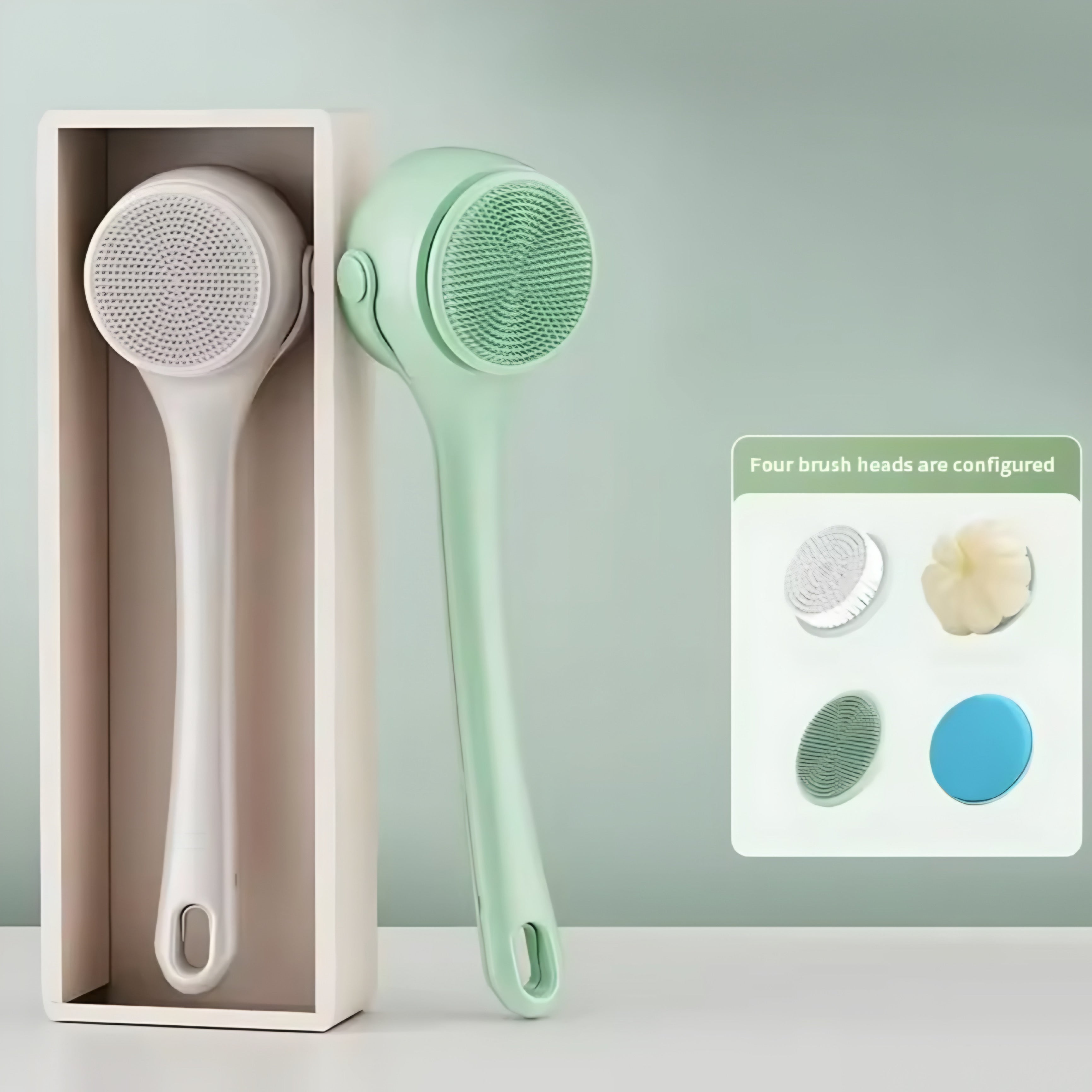 Brosse de Douche Électrique en Silicone
