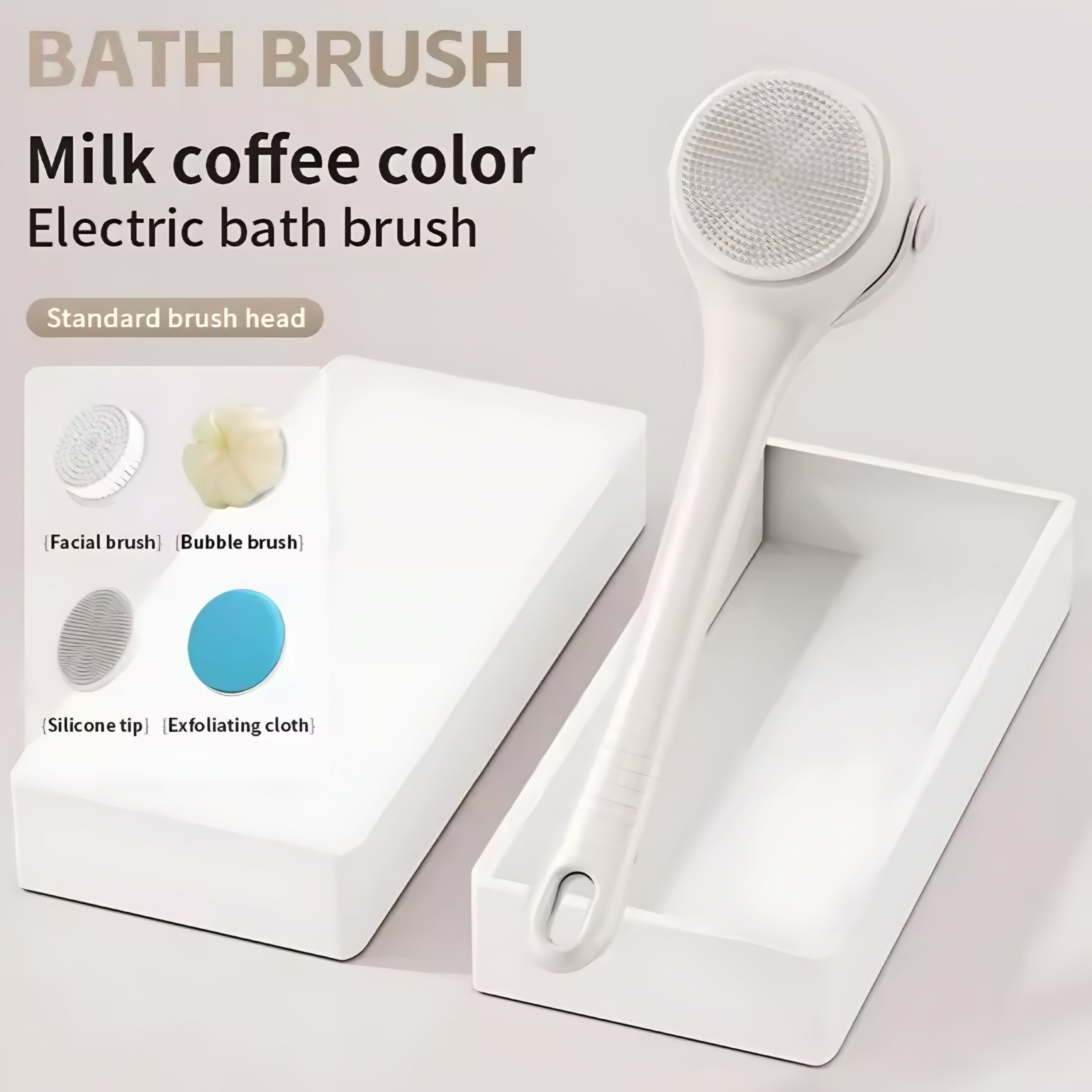 Brosse de Douche Électrique en Silicone