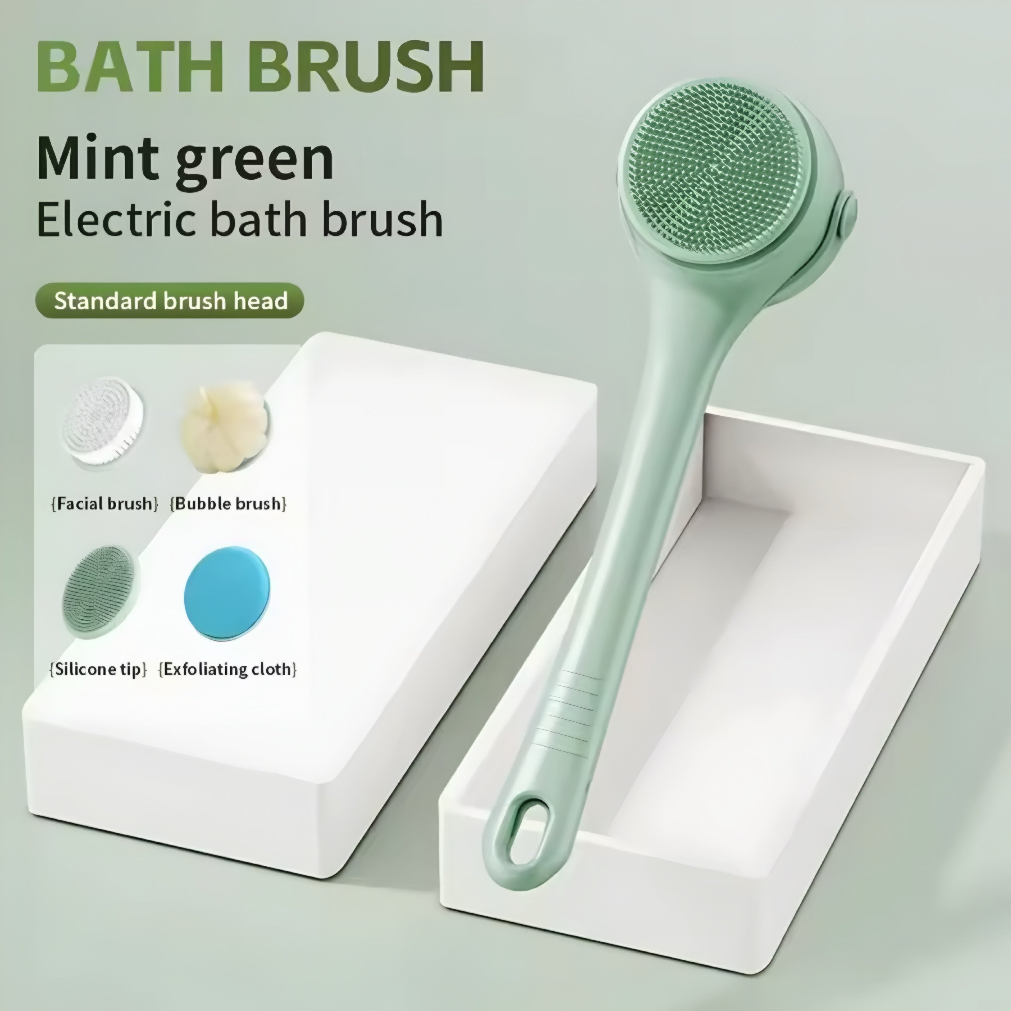 Brosse de Douche Électrique en Silicone
