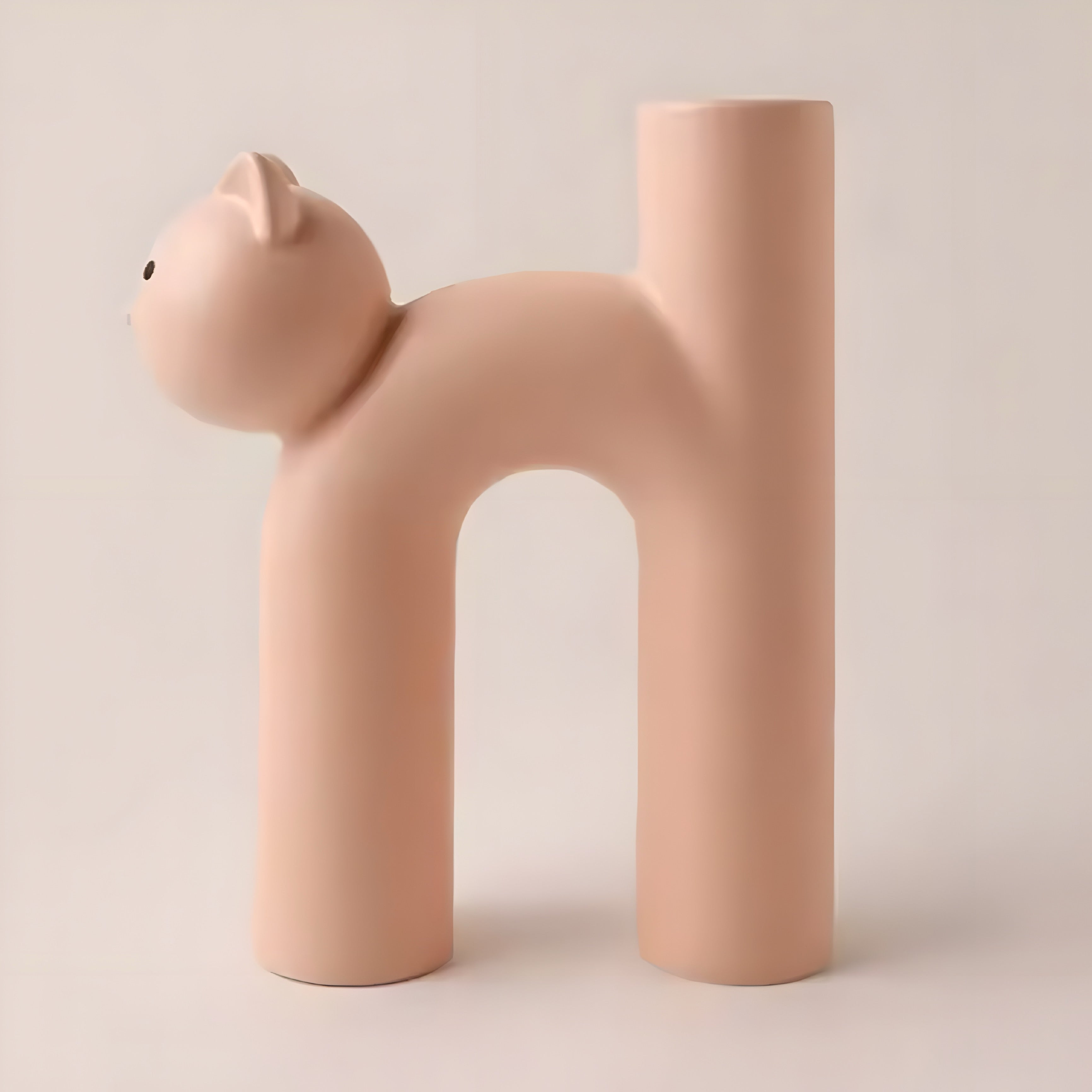 Vase Chat Cartoon en Céramique en Forme de U
