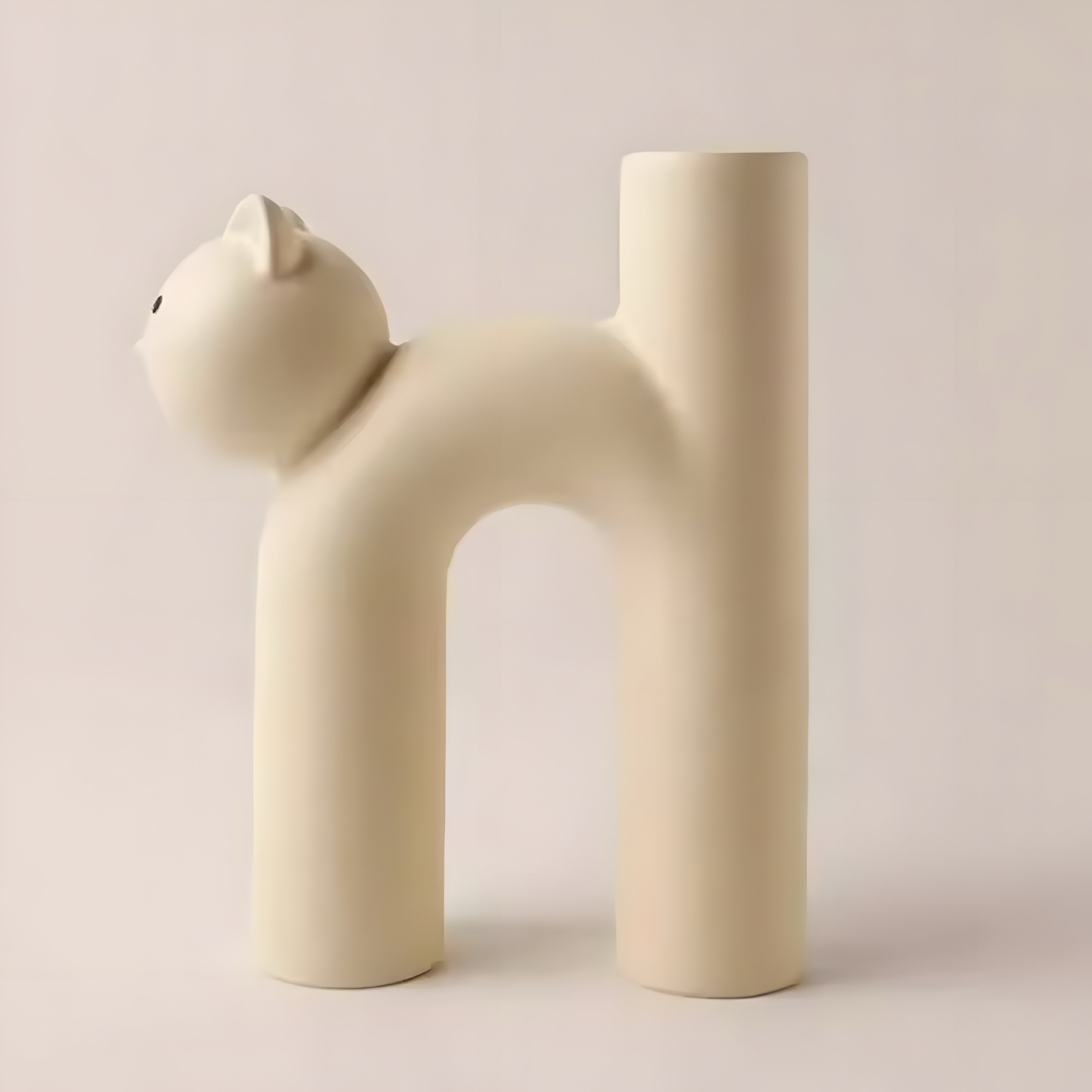 Vase Chat Cartoon en Céramique en Forme de U
