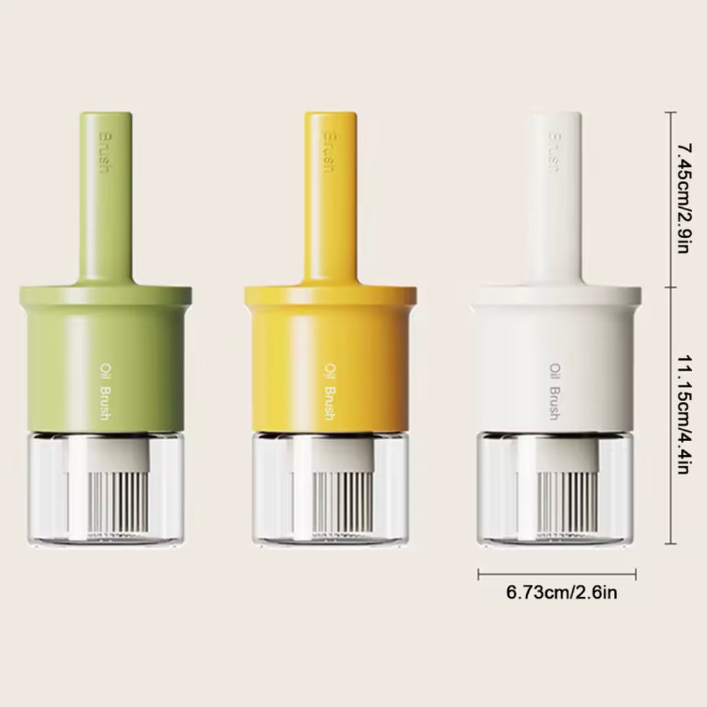 Bouteille Distributeur d’Huile & Sauce 2-en-1 avec Pinceau