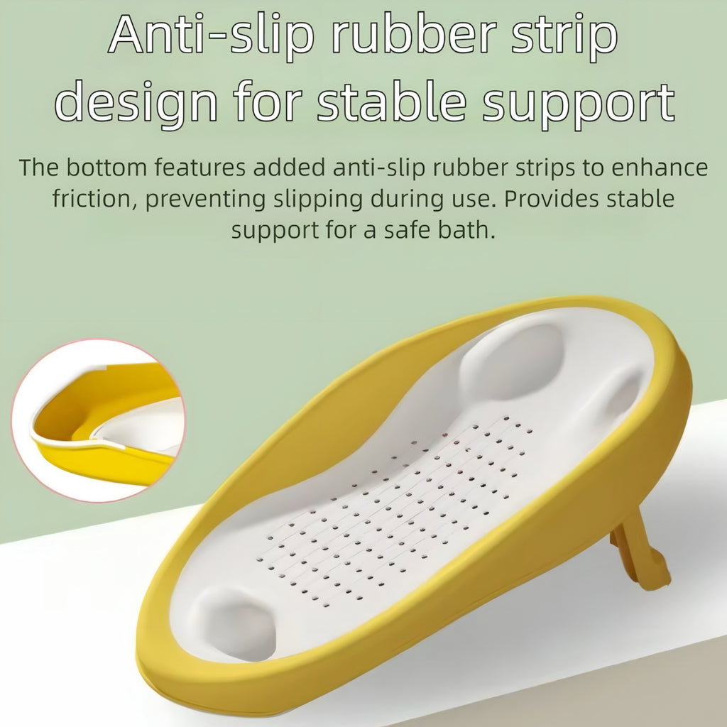 Siège de Bain Pliable pour Bébé avec Dossier Ergonomique