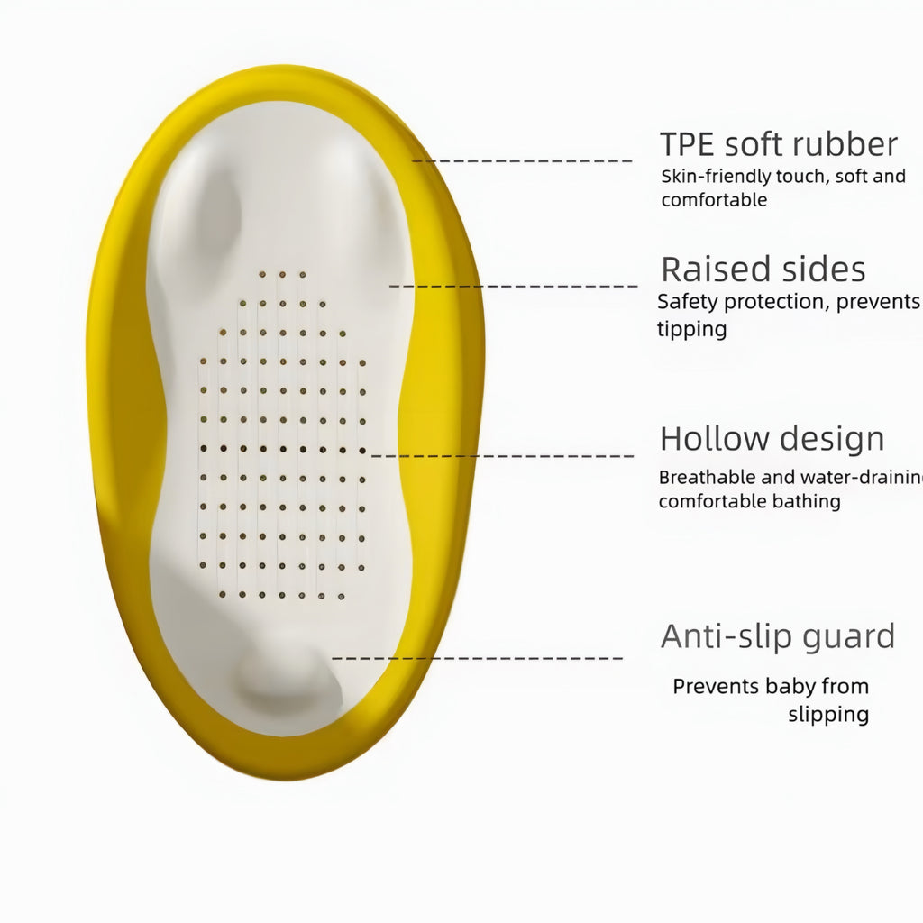 Siège de Bain Pliable pour Bébé avec Dossier Ergonomique