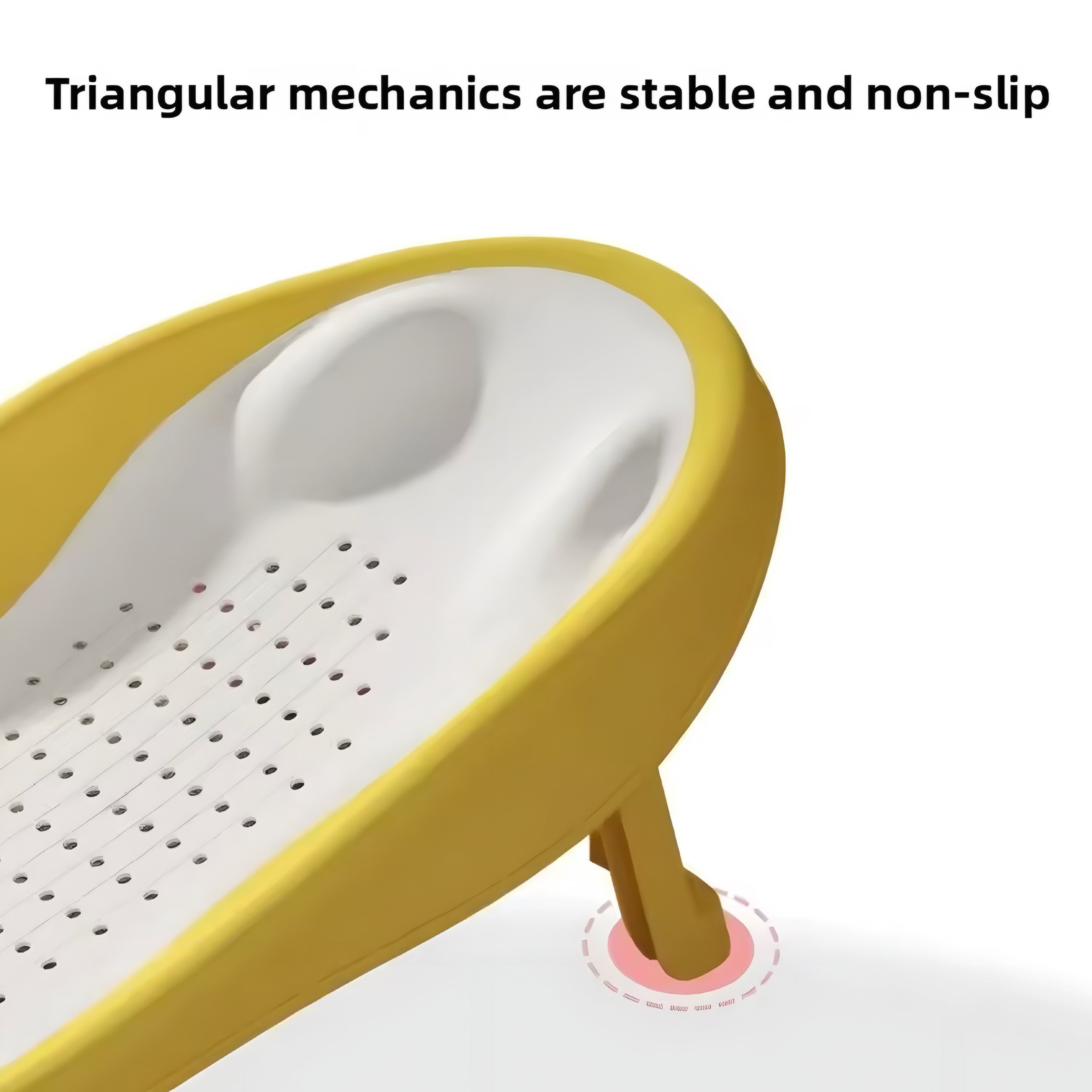 Siège de Bain Pliable pour Bébé avec Dossier Ergonomique