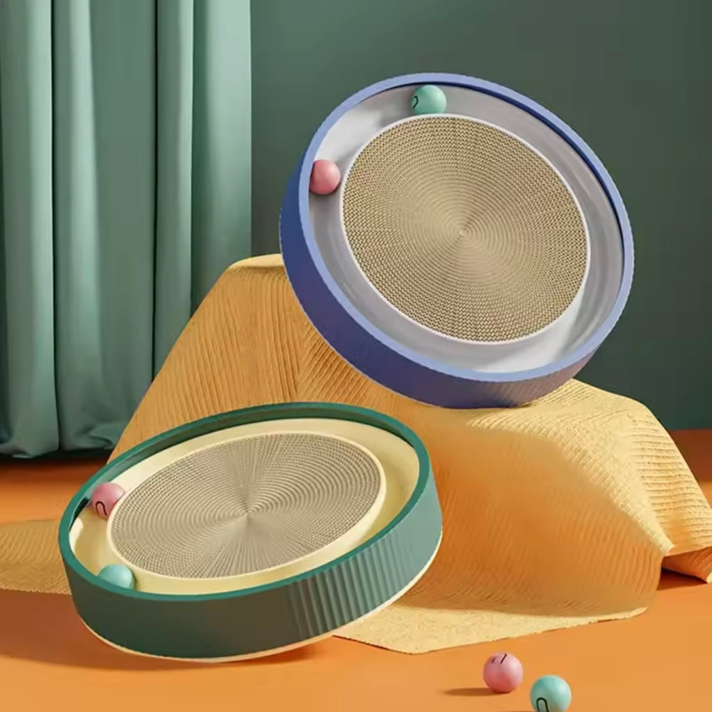 Griffoir Rond pour Chat avec Balle Interactive