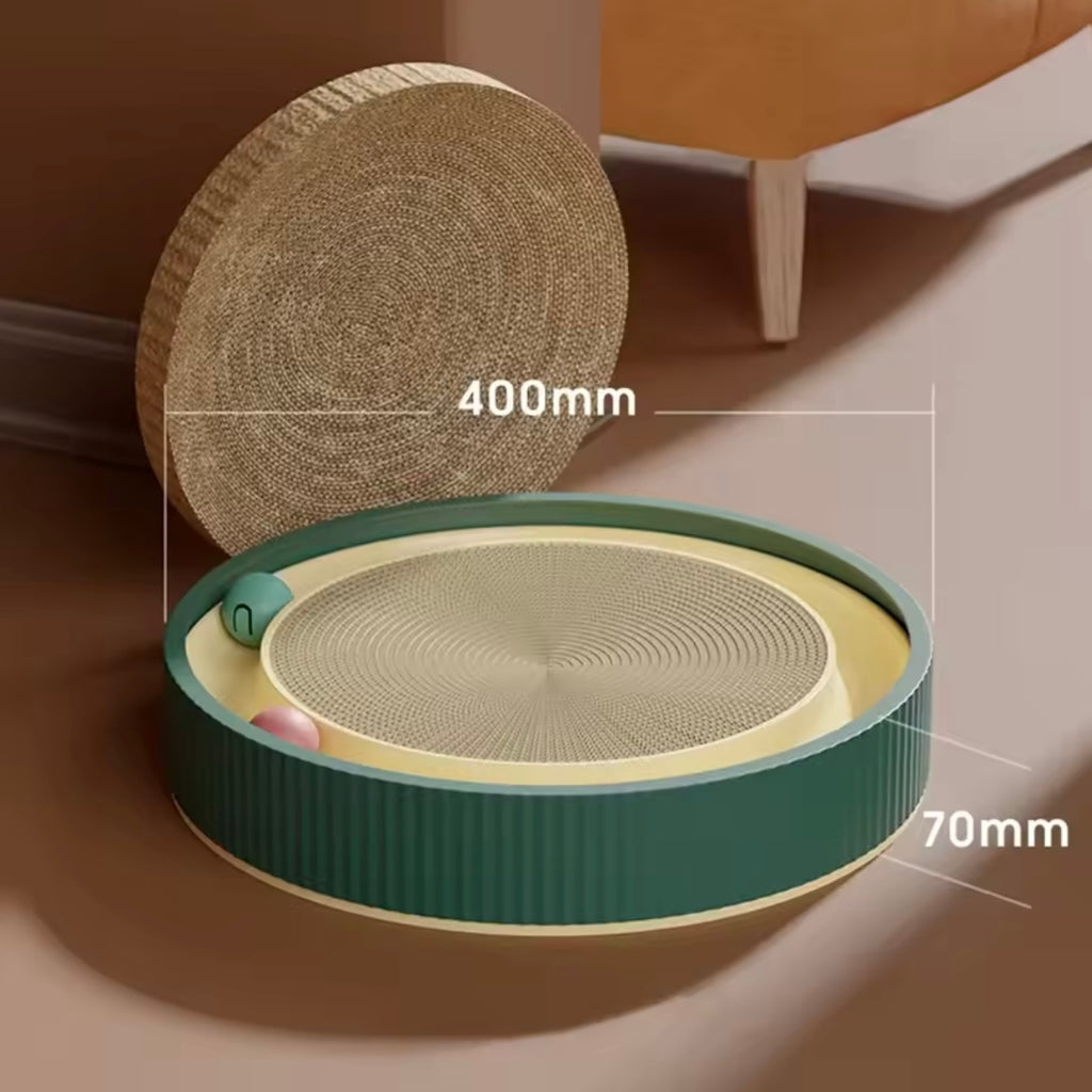 Griffoir Rond pour Chat avec Balle Interactive