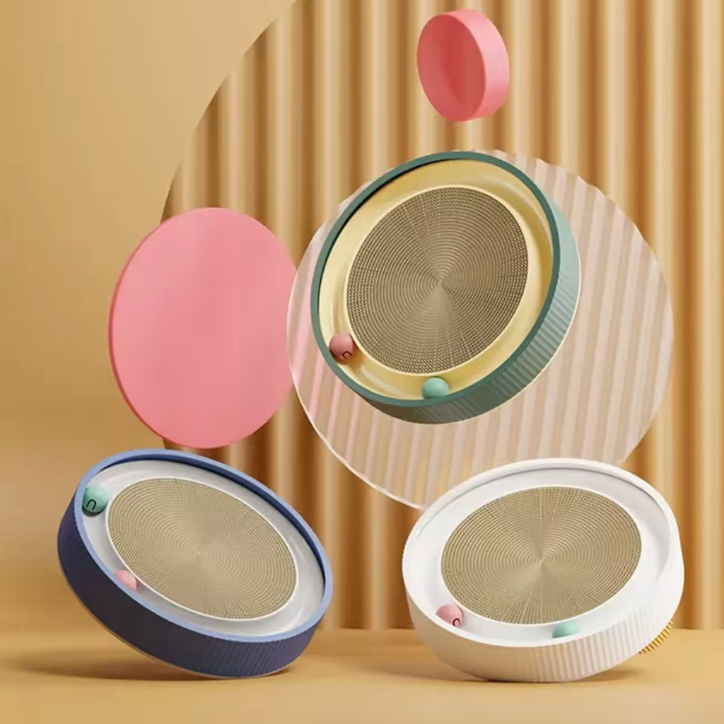 Griffoir Rond pour Chat avec Balle Interactive