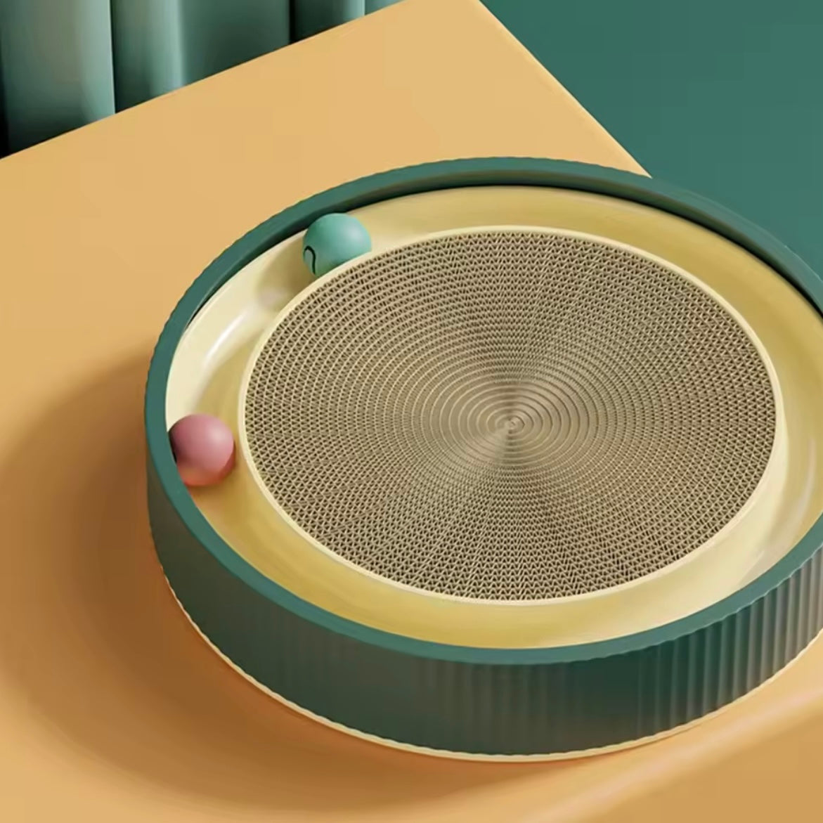 Griffoir Rond pour Chat avec Balle Interactive