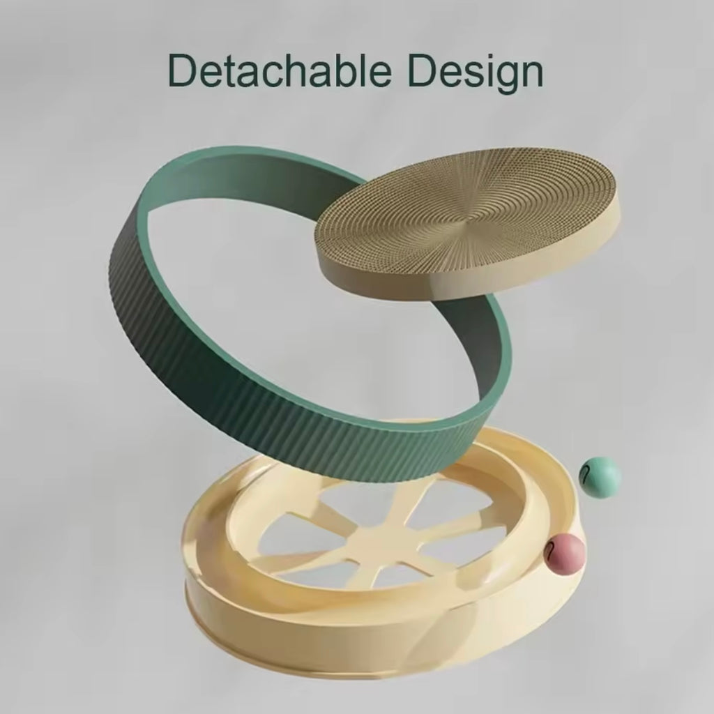 Griffoir Rond pour Chat avec Balle Interactive
