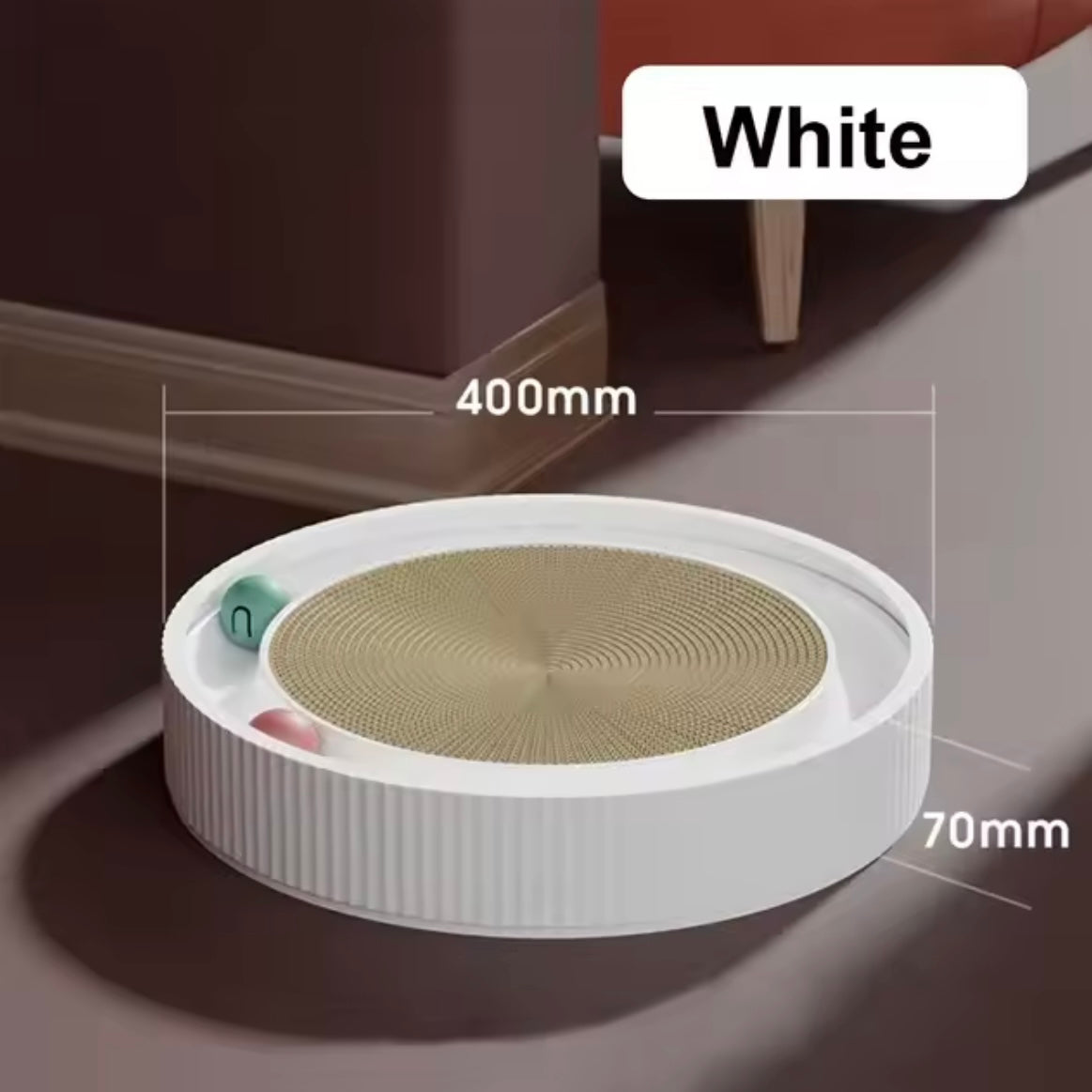 Griffoir Rond pour Chat avec Balle Interactive