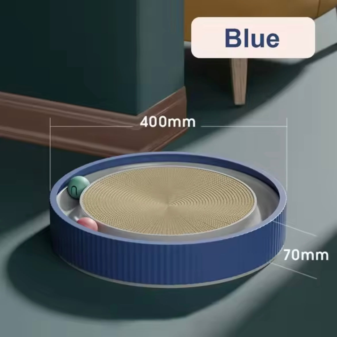Griffoir Rond pour Chat avec Balle Interactive