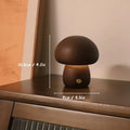 Lampe Champignon en Bois
