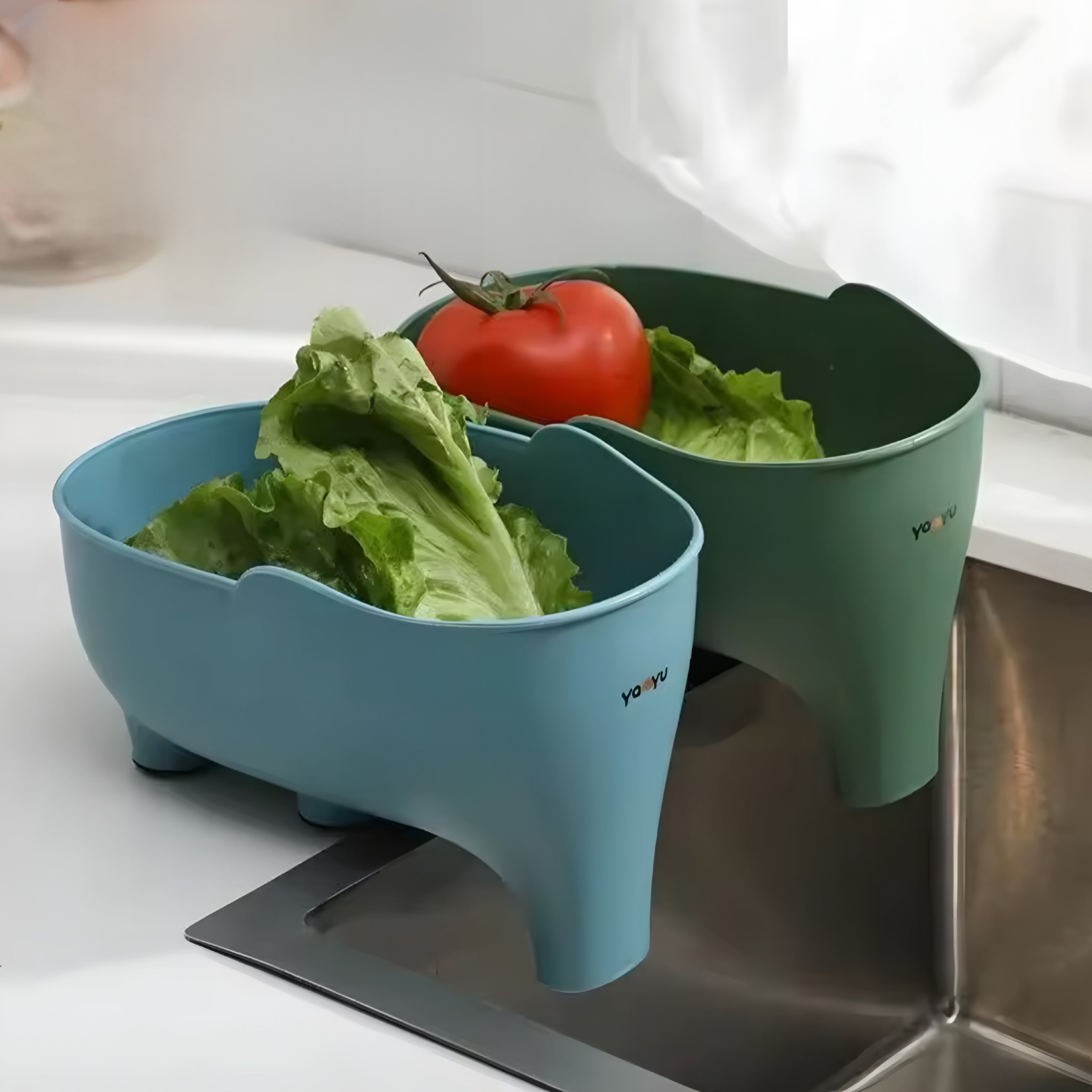 Égouttoir de Cuisine en Forme d’Éléphant
